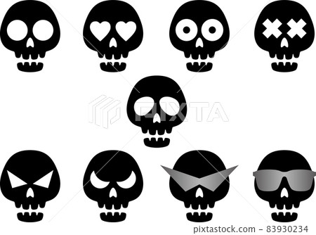 Skeleton illustration material collection 83930234