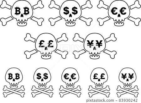 Skeleton illustration material collection Skeleton illustration material collection 83930242