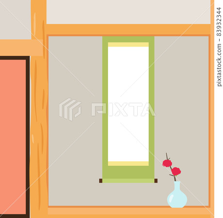 Tokonoma with hanging scrolls 83932344