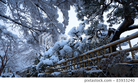 Winter snowy day Yoshibaba 83933240