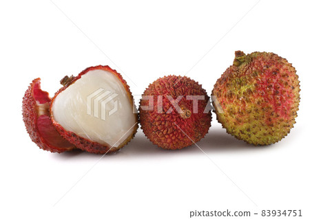 Lychee isolated on white Lychee isolated on white 83934751