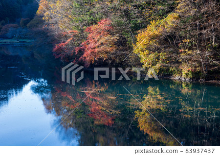 Water mirror of Lake Shima Lake Nakanojo Town, Gunma Prefecture Water mirror of Lake Shima Lake Nakanojo Town, Gunma Prefecture 83937437
