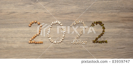 2022 New Year and New You with organic Beans; white, green, chickpeas and Adlay on table. Goals, Healthy, Motivation, Resolution, Weight loss, dieting and world food day concept 2022 New Year and New You with organic Beans; white, green, chickpeas and Adlay on table. Goals, Healthy, Motivation, Resolution, Weight loss, dieting and world food day concept 83939747