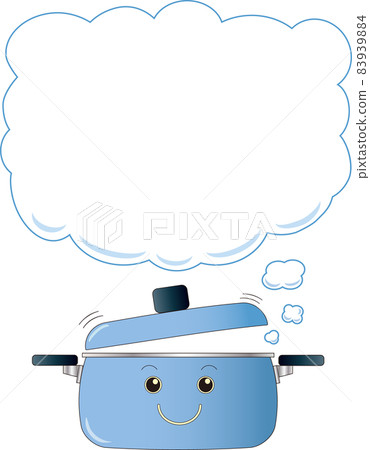 Pot and speech bubble Pot and speech bubble 83939884