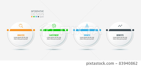 Business concept infographic template with option. Business concept infographic template with option. 83940862