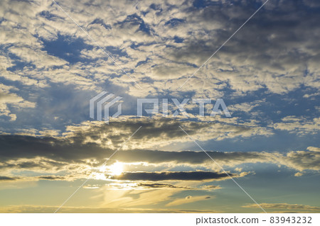 Beautiful sky with cloud before sunset 83943232