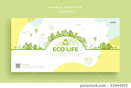環境信息圖表橫幅 83944405