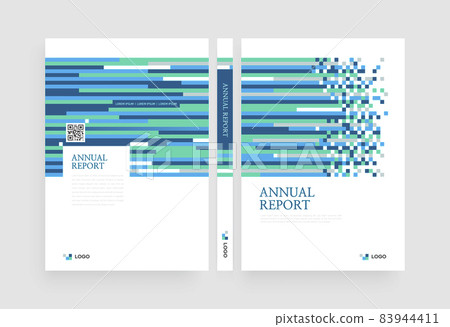 具有抽象背景的封面設計 83944411