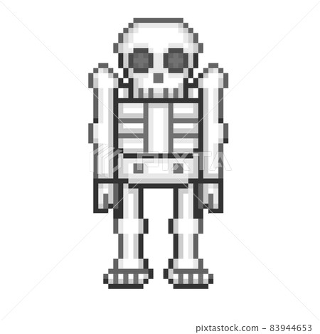 Pixilart - skeleton 32x32 by RadenPagam