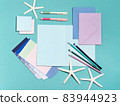 Bright an colourful mockup of plan or diary for woman. 83944923