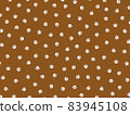 Footprints of paws Random pattern background [brown background] 83945108
