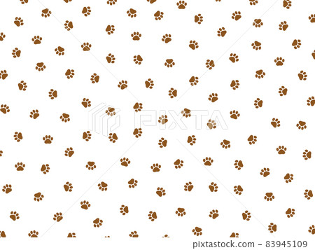Footprints of paws Random pattern background... - Stock Illustration ...