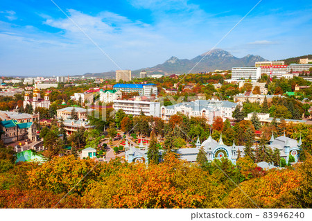 Pyatigorsk city aerial panoramic view Pyatigorsk city aerial panoramic view 83946240