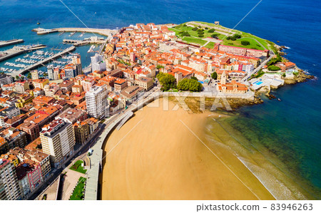 City beach in Gijon, Spain City beach in Gijon, Spain 83946263