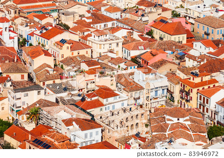 Nafplio aerial close-up view 83946972