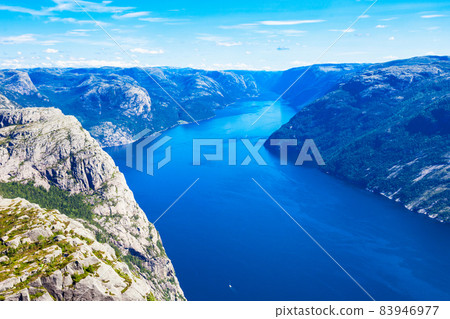 Lysefjord near Preikestolen, Norway Lysefjord near Preikestolen, Norway 83946977