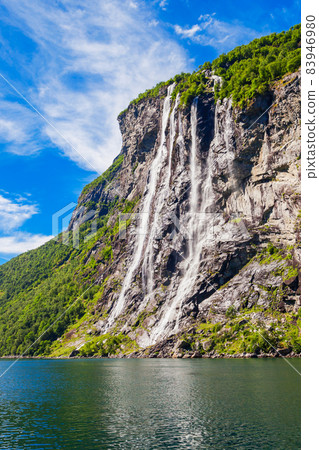 Geiranger at Geirangerfjord, Norway 83946980