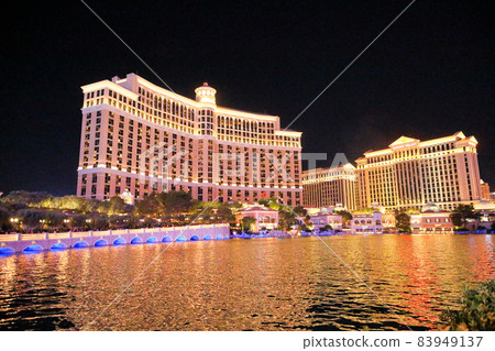 拉斯維加斯貝拉吉奧酒店夜景 83949137
