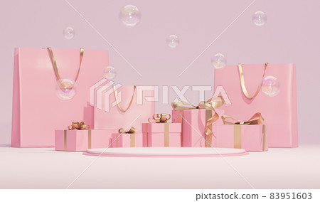 gift, new year, podium 83951603