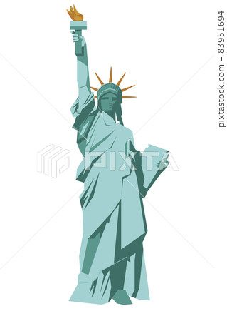 Symbol of freedom, three-dimensional illustration of the Statue of Liberty, Liberty Island, USA, Odaiba, France 83951694