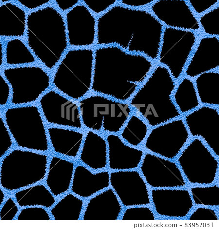 Blue metallic seamless pattern with spots giraffe. Blue metallic seamless pattern with spots giraffe. 83952031