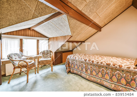 Attractive interior design of modern cozy bedroom 83953484