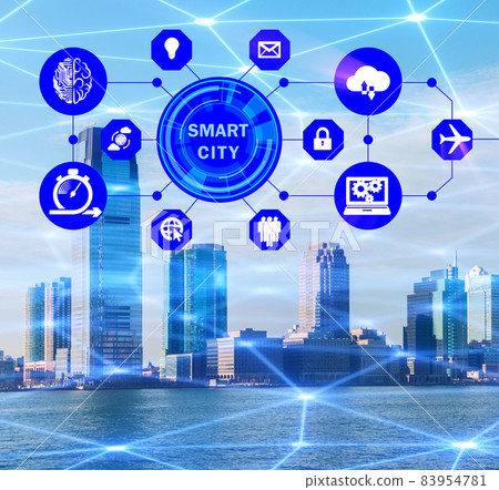 Concept of smart city and internet of things 83954781