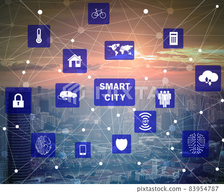Concept of smart city and internet of things Concept of smart city and internet of things 83954787