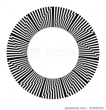 Abstract circle rotation circular design element. Abstract circle rotation circular design element. 83956550
