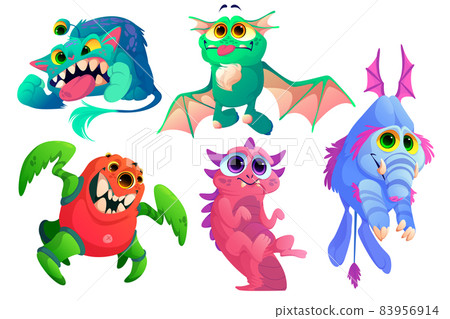 Cute monsters, funny alien animals Cute monsters, funny alien animals 83956914