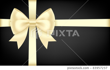 絲帶禮物，金色黃金，豪華裝飾，禮品材料 83957237