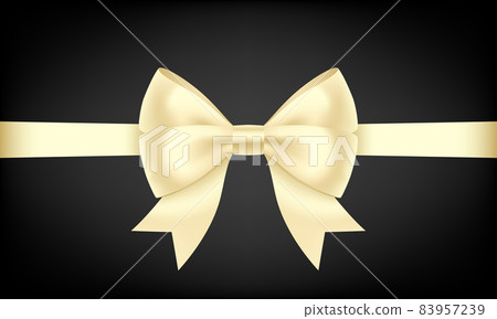 絲帶禮物，金色黃金，豪華裝飾，禮品材料 83957239