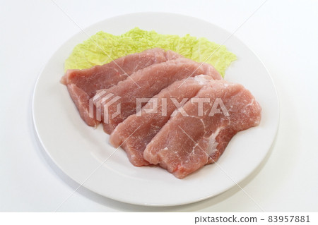Red pork (pure pork from Iwate prefecture) for sauteed cutlet 83957881