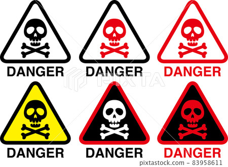 Skeleton sign illustration material - Stock Illustration [83958611] - PIXTA