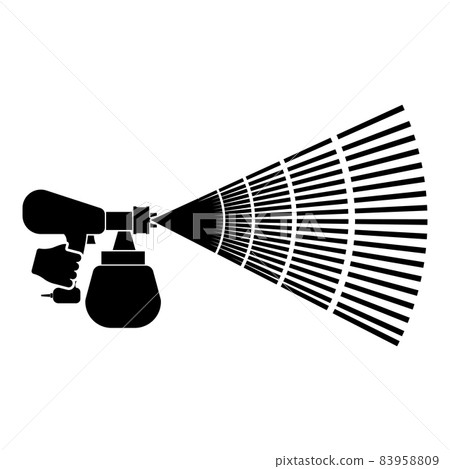 Coloring machine Painting tool in hand icon black color vector illustration flat style image Coloring machine Painting tool in hand icon black color vector illustration flat style image 83958809