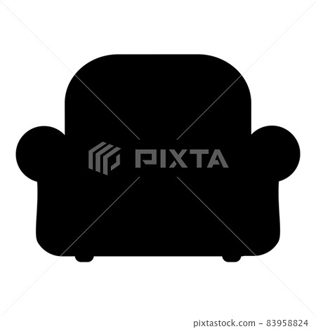 Armchair silhouette recliner Furniture for living room icon black color vector illustration flat style image Armchair silhouette recliner Furniture for living room icon black color vector illustration flat style image 83958824