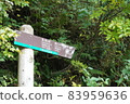 Hakuya Oyama Natsuyama mountain trail sign 83959636