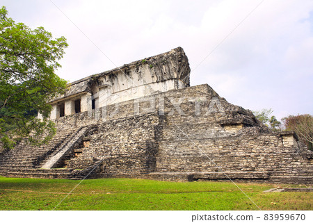Ruins of temple, pre-Columbian Maya civilization, Palenque, Chiapas, Mexico Ruins of temple, pre-Columbian Maya civilization, Palenque, Chiapas, Mexico 83959670