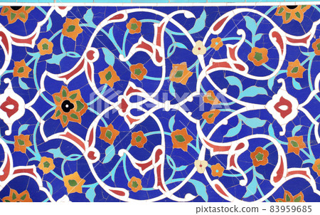 Detail of traditional persian mosaic wall, Iran Detail of traditional persian mosaic wall, Iran 83959685