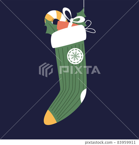 Cute christmas stocking full of small gifts 83959911