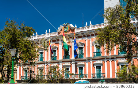 Palacio Quemado, the Palace of Government in La Paz, Bolivia Palacio Quemado, the Palace of Government in La Paz, Bolivia 83960332