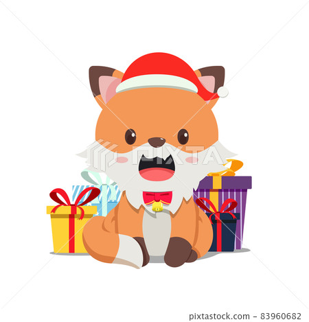 Kawaii, a Cute fox animal celebrates Christmas. Cute cartoon pet character. Little foxy in sweet childish style. Funny Japanese Korean design. Mascot, emoji, avatar, logo, game, sticker, print. Kawaii, a Cute fox animal celebrates Christmas. Cute cartoon pet character. Little foxy in sweet childish style. Funny Japanese Korean design. Mascot, emoji, avatar, logo, game, sticker, print. 83960682