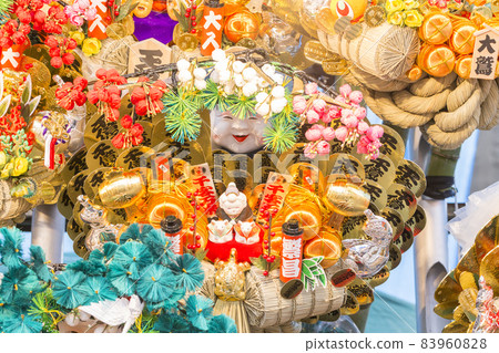 Tori no Ichi rake, prosperous business, colorful shrine Tori no Ichi rake, prosperous business, colorful shrine 83960828