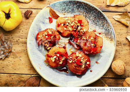 Sweet quince dessert 83960930
