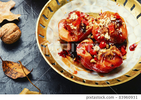 Sweet autumn quince dessert 83960931