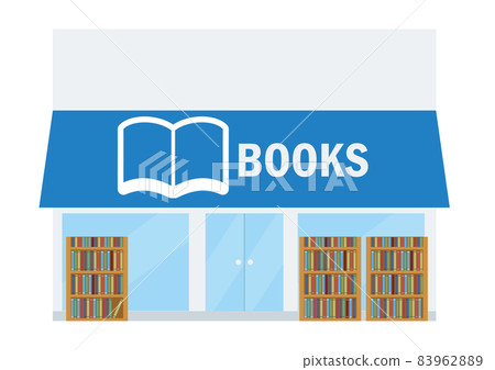 Illustration of a simple shop Illustration of a bookstore in a town bookstore Illustration of a simple shop Illustration of a bookstore in a town bookstore 83962889