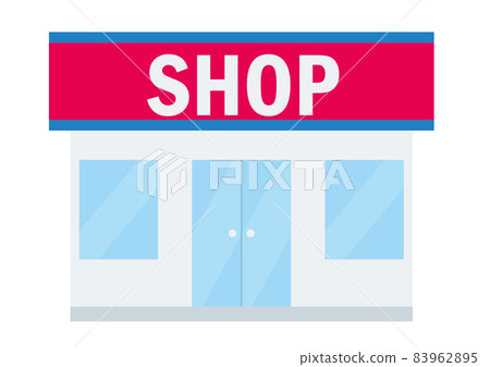 簡單的商店插圖通用商店商店建築插圖圖標 簡單的商店插圖通用商店商店建築插圖圖標 83962895