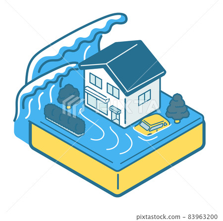 Houses damaged by the tsunami 83963200