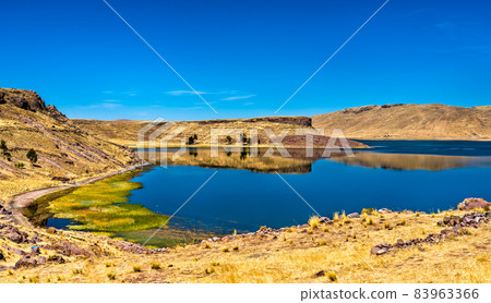 Lake Umayo at Sillustani near Puno in Peru Lake Umayo at Sillustani near Puno in Peru 83963366