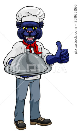 Panther Chef Mascot Cartoon Character Panther Chef Mascot Cartoon Character 83963866